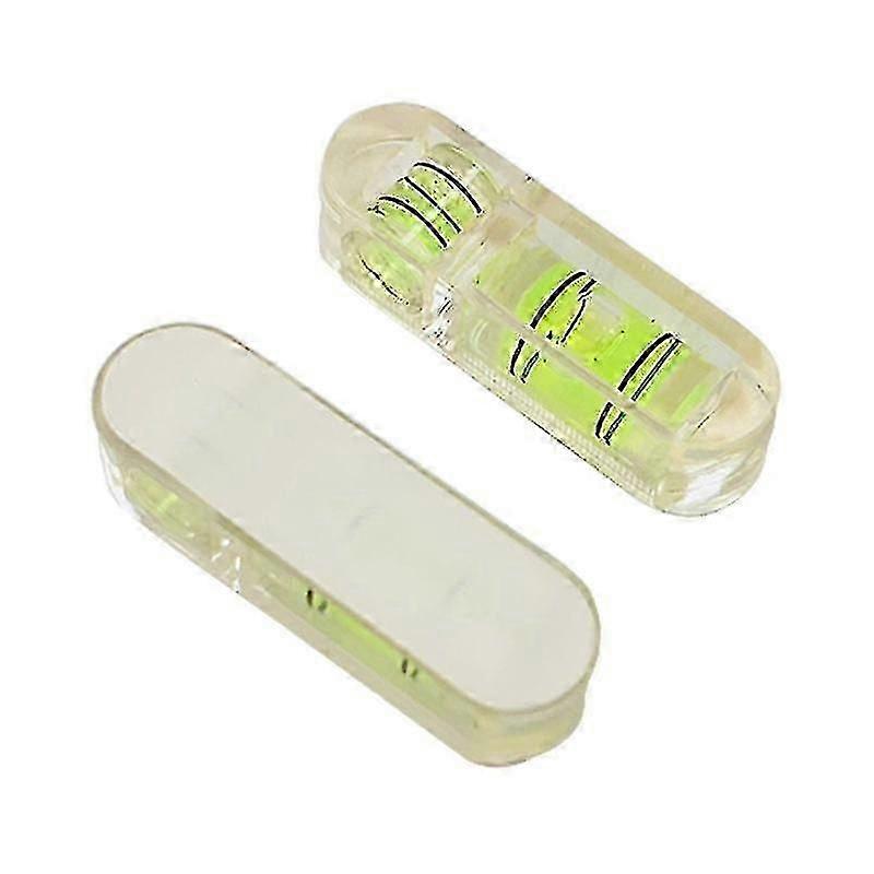 Multifunctional Mini Bubble Level Mini T-type Bubble Spirit Level Acrylic Measuring Level Adjustment5pcsgreen