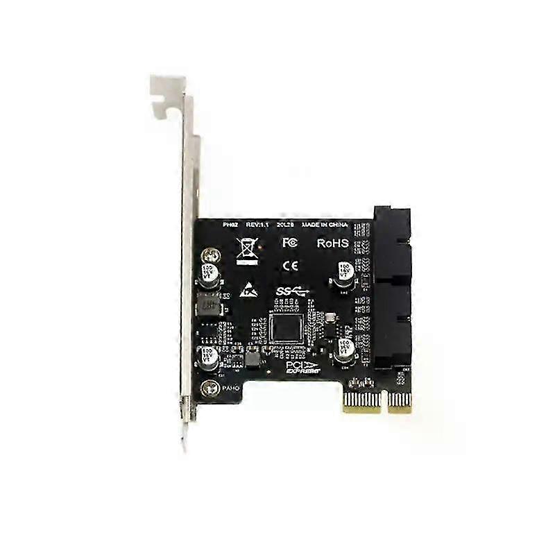 2026 Usb3 3.0 Controller Riser Card Black Portable Data Transmission Small Pci- -e X1 Gold Finger Consumer Electronics 5gbps Desktop
