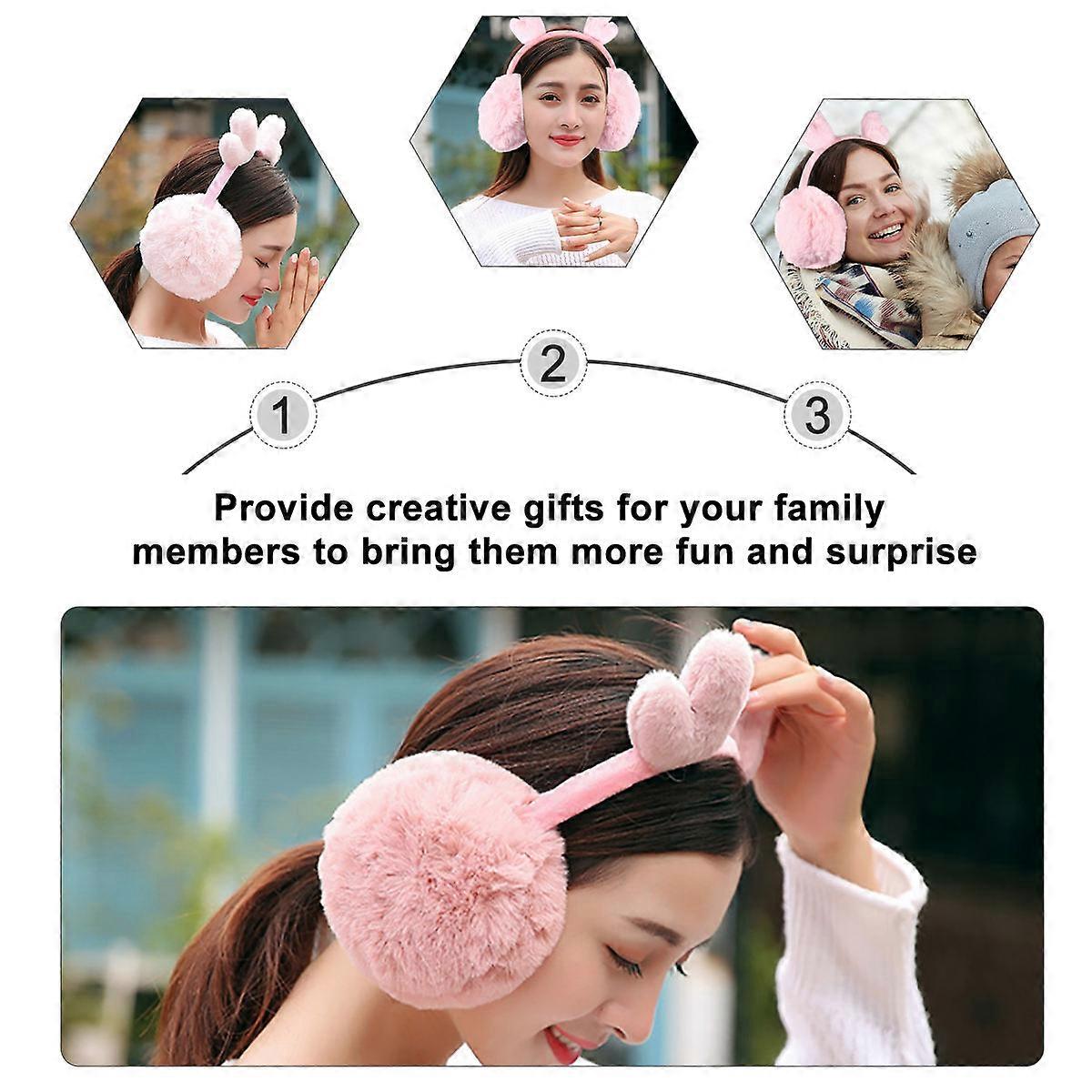 Earmuffs for Women Winter Ear Covers Foldable