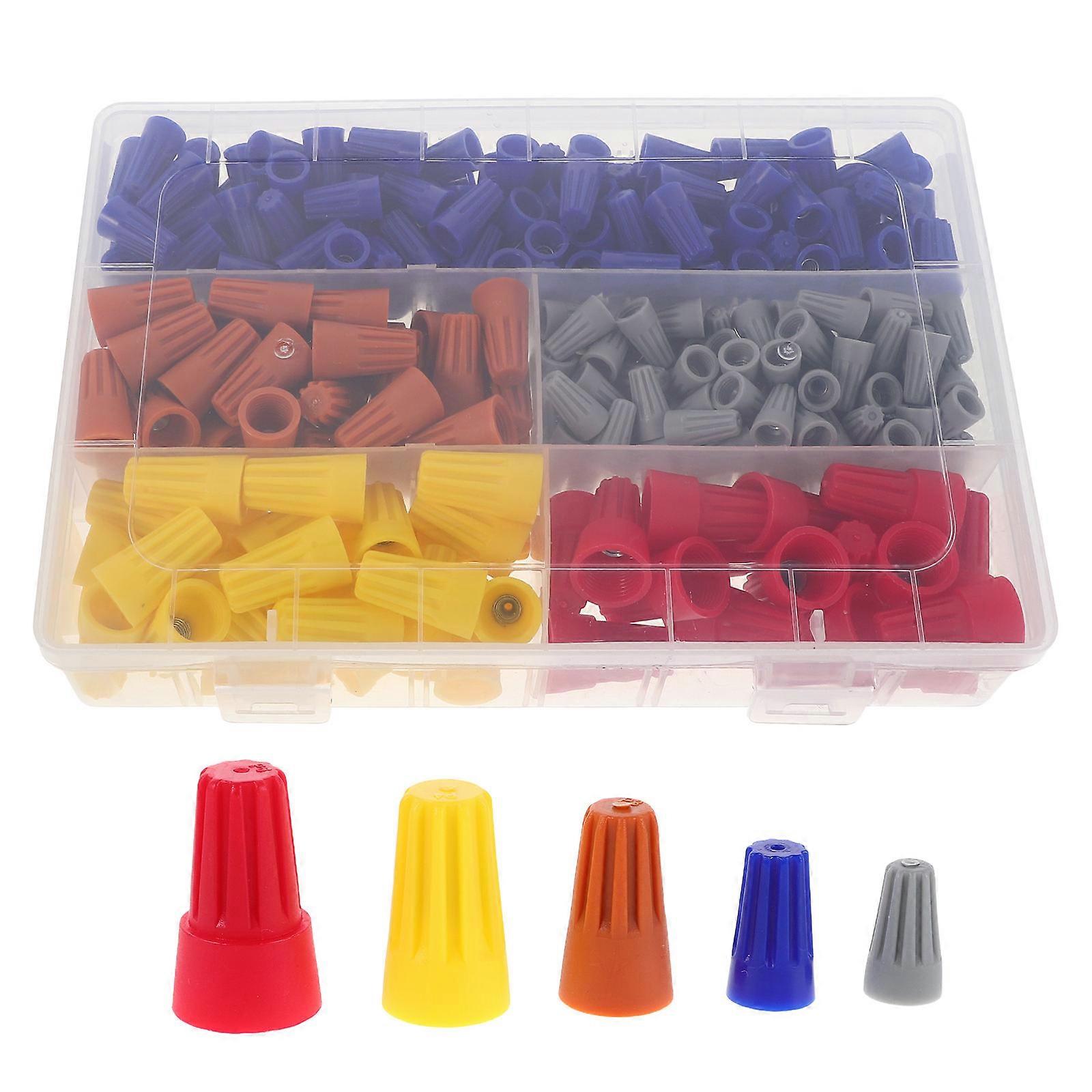 Electrical Wire Connectors Colorful Caps for 1650Pcs Wiring Projects