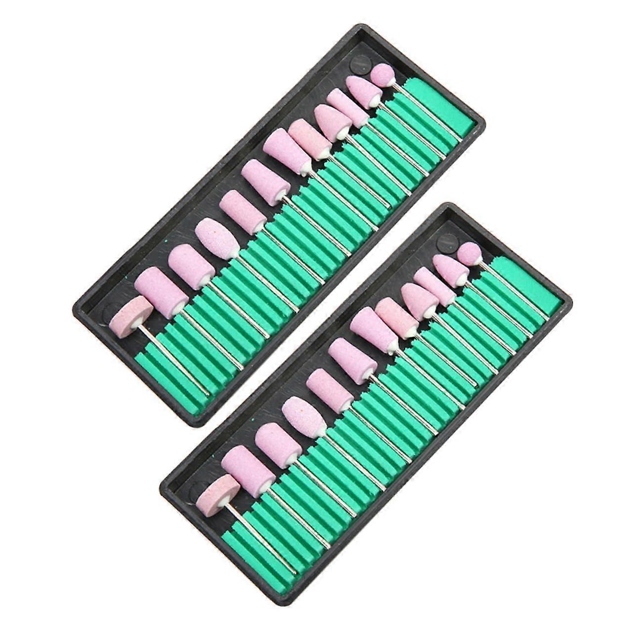 Professional Nail Drill Bits Kit with MultiHead Grinding and DustProof Case for Manicure