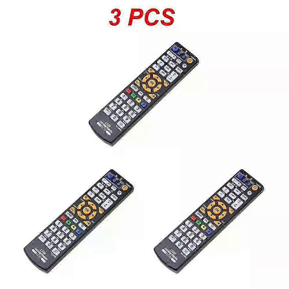 3pcs Wireless Universal Smart IR Remote Control, Learning Function for TV STB DVD SAT DVB HIFI TV BOX L336