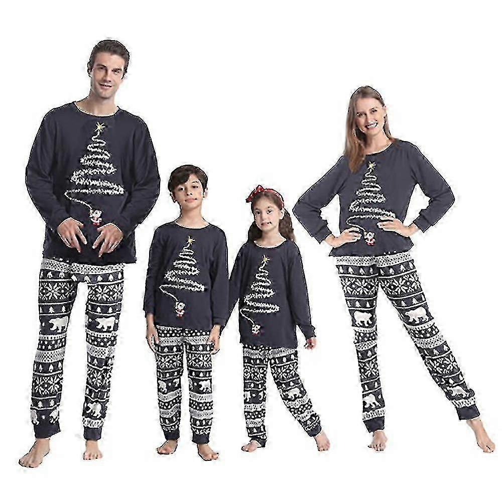 Julepyjamas sæt mænds damer og børns