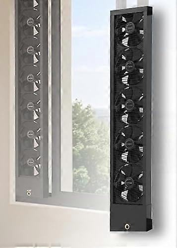 Retractable Window Exhaust Fan 8085cm Adjustable Speed Odor Reduction Removable Screen