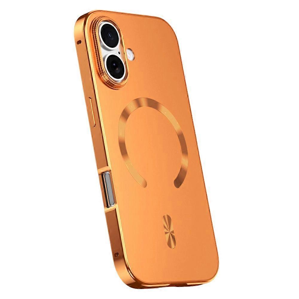 For iPhone 17 Case Compatible with MagSafe Alloy Frame Phone PC Back Cover