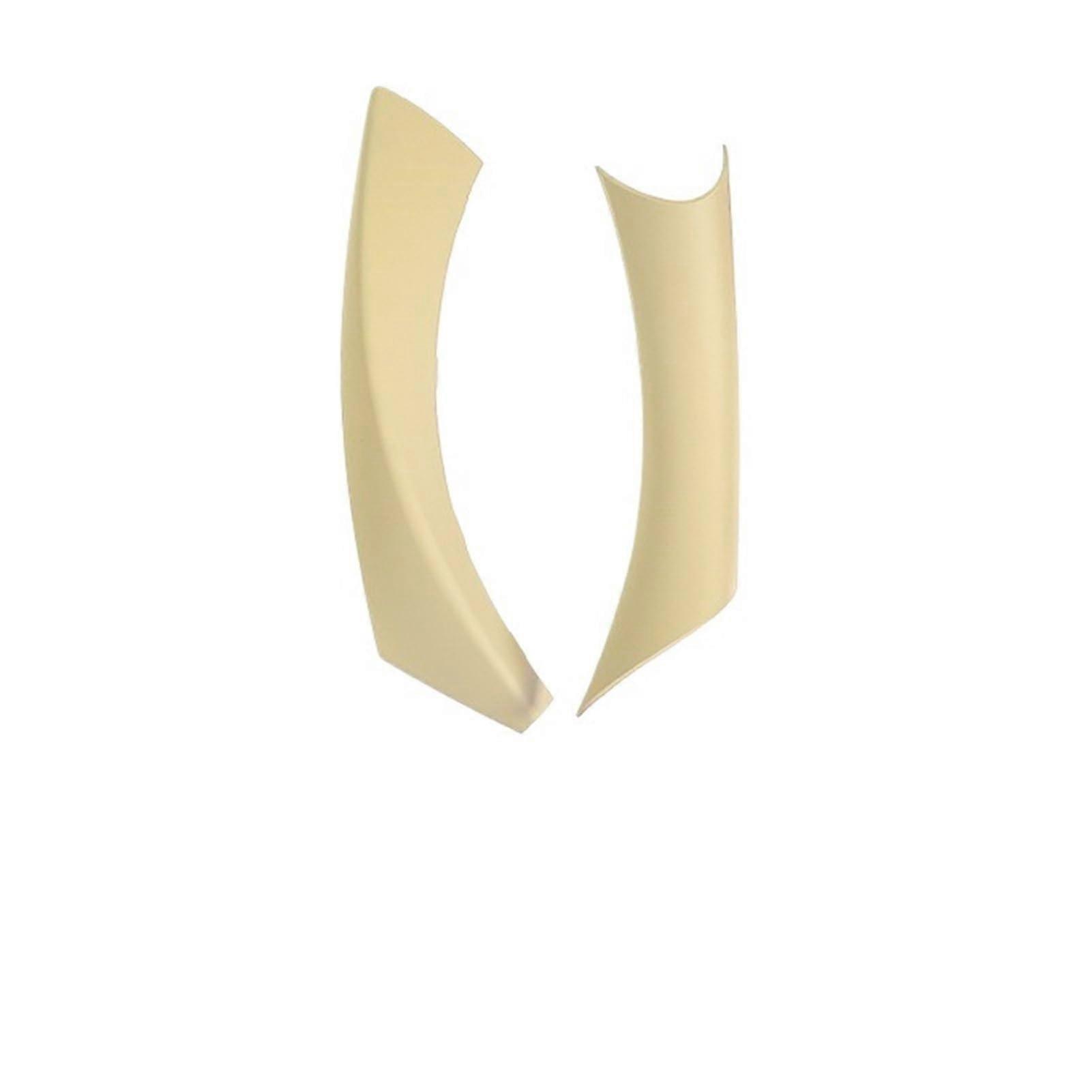 Front Right Interior Door Handle Cover Beige for BMW E90 E91, 3 Series Carbon Fiber Pattern Trim