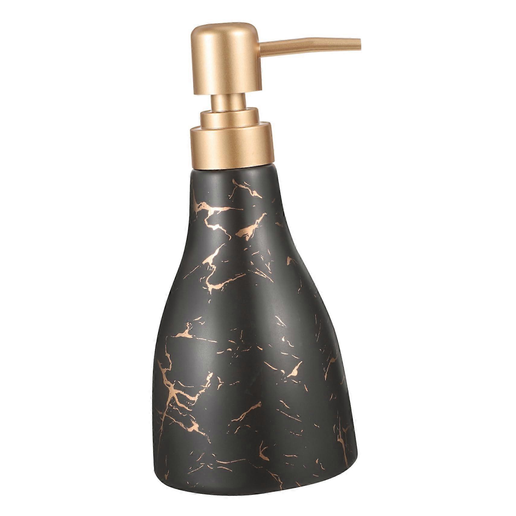 Ceramic Soap Dispenser with Durable Marble Design for Bathroom Lotion and Shampoo