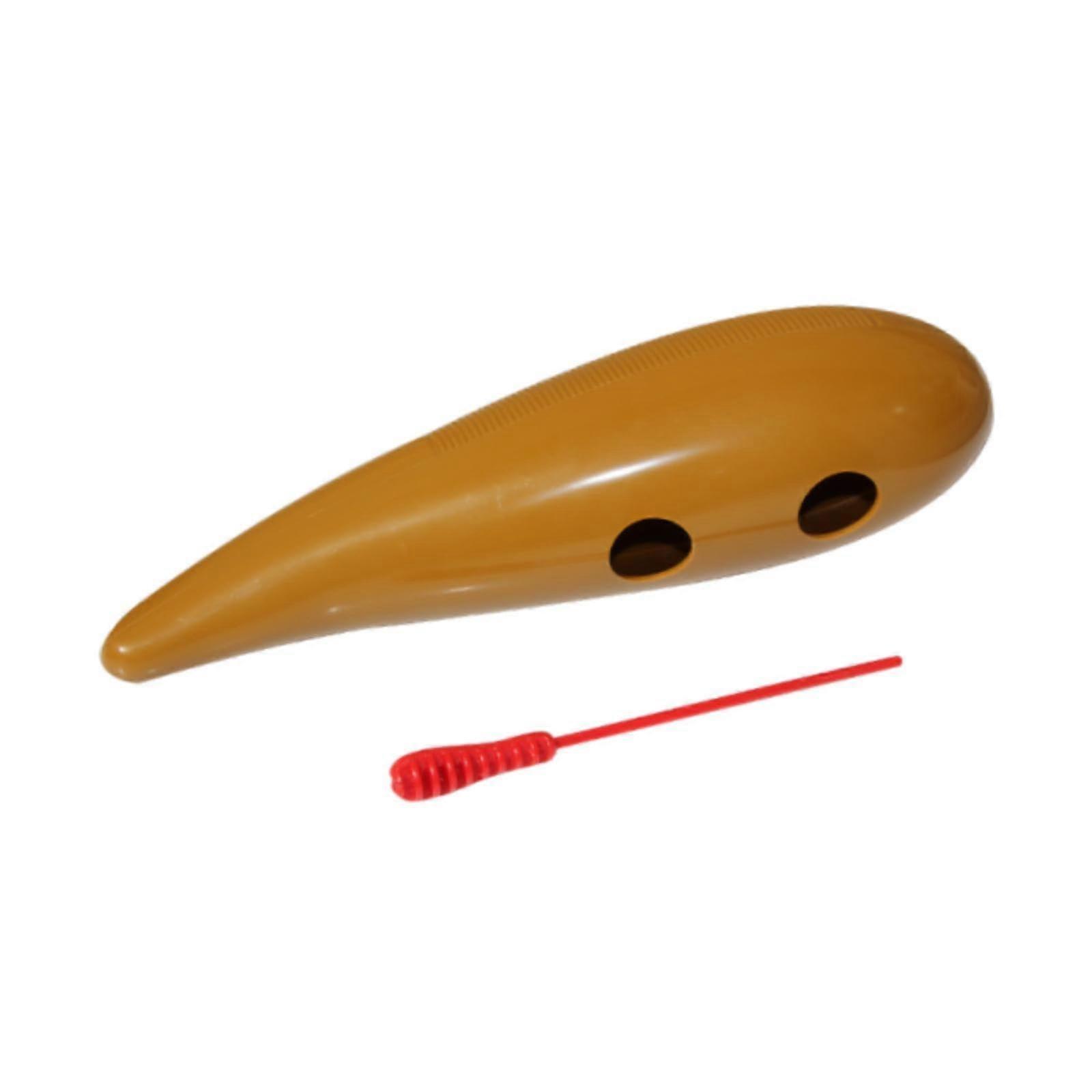 Guiro Fish Shape with Scraper for Kids Early Learning Music Training