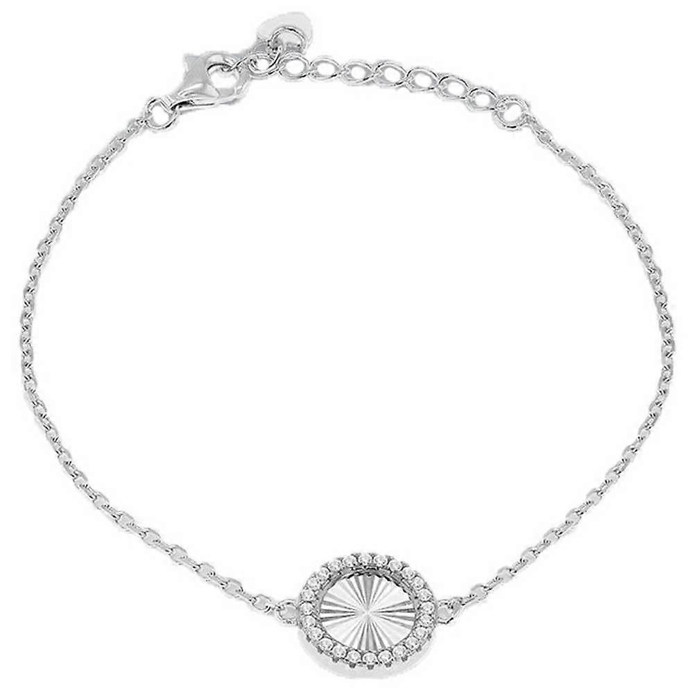 KJ Beckett Rainbow Circle Adjustable Bracelet - Silver