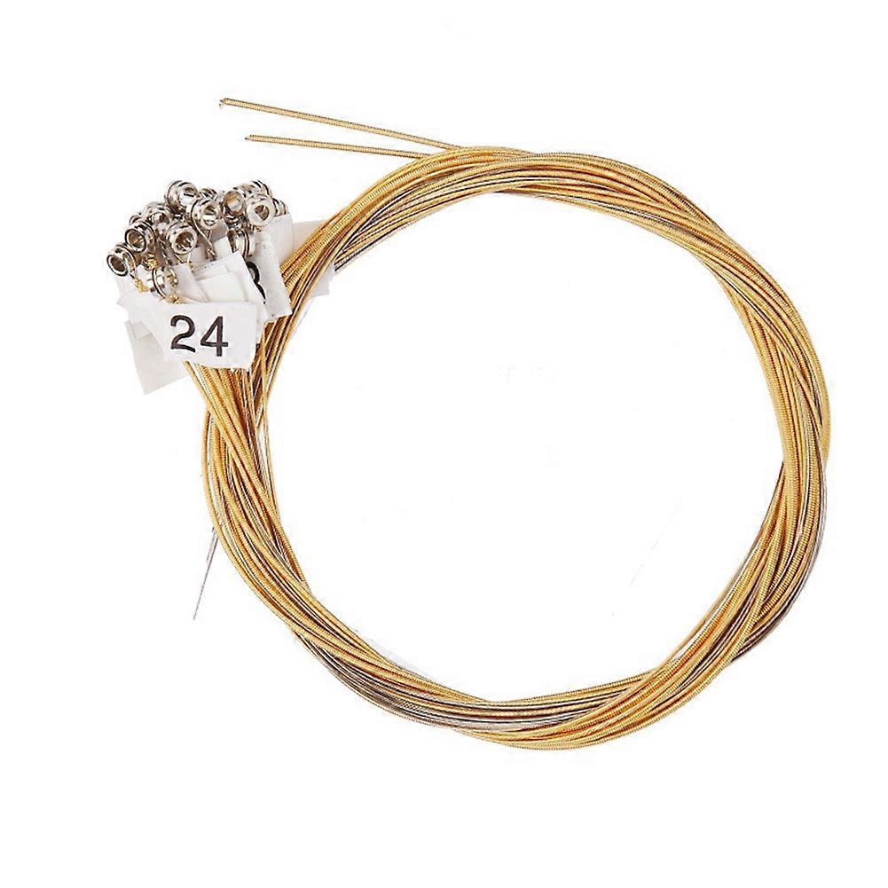24 Strings Replacement Metal String for Lyre Harp, Replacement Strings, Brighter and More Durable,24Strings