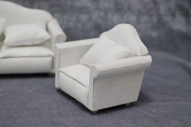 White Mini Sofa Armchair