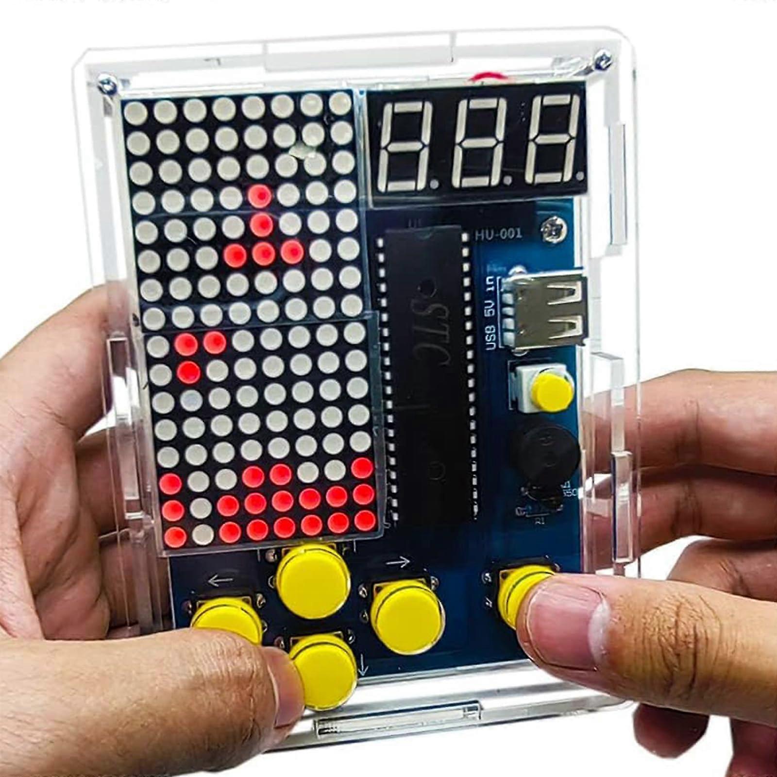 Soldering Practice Kit for Beginners with 4 Retro Games DIY Electronics Project STEM Learning EK1987