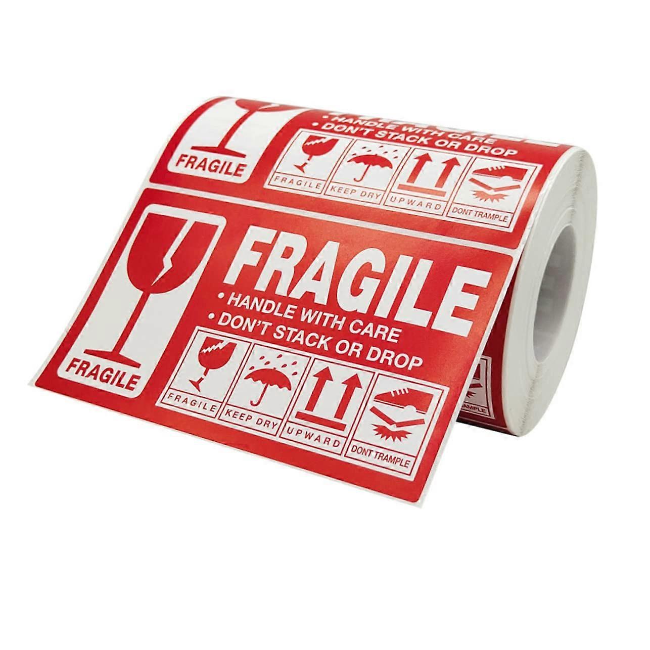 Fragile  Labels Handle with Care Stickers with Clear Warning and Durable Adhesive