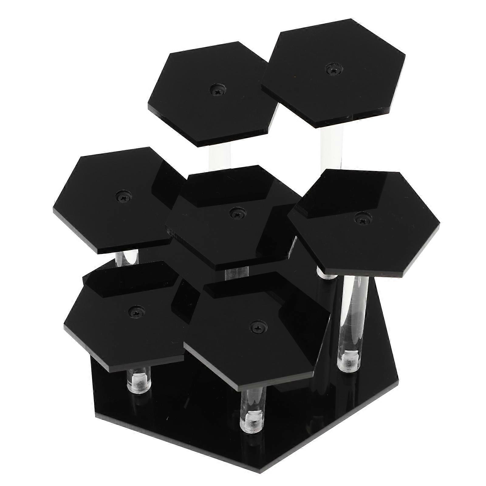 Black Acrylic Display Rack for Home Multi-Layer Model Display Stand 3Sets
