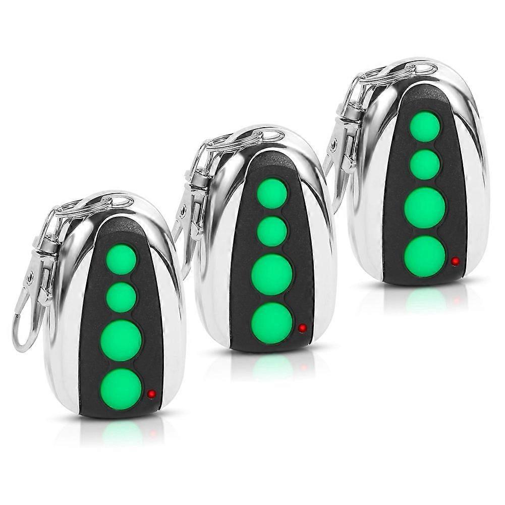 3Pcs M12 Remote Control Transmitter 433.92MHz ,4-Button for Automatic Swing Sliding Gate,for Lockmaster Topens Casar
