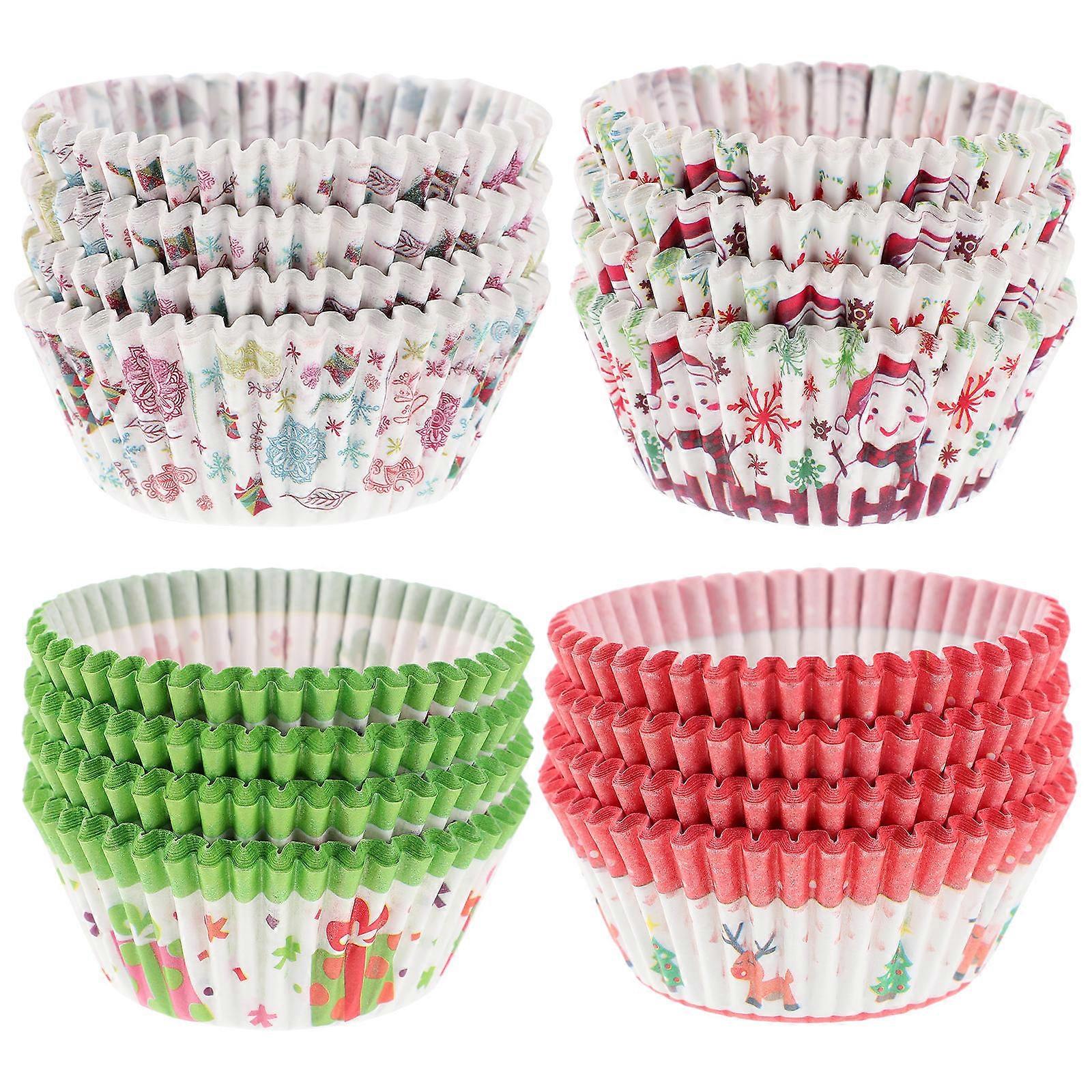 Assorted Color Paper Cupcake Muffin Liners for Baking Use 400Pcs Wrappers