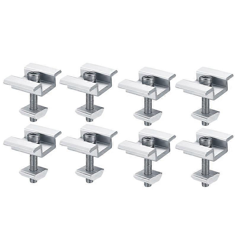 8Pcs Solar Panel Mounting Brackets, Clamps, for PV Solar Panel 35mm