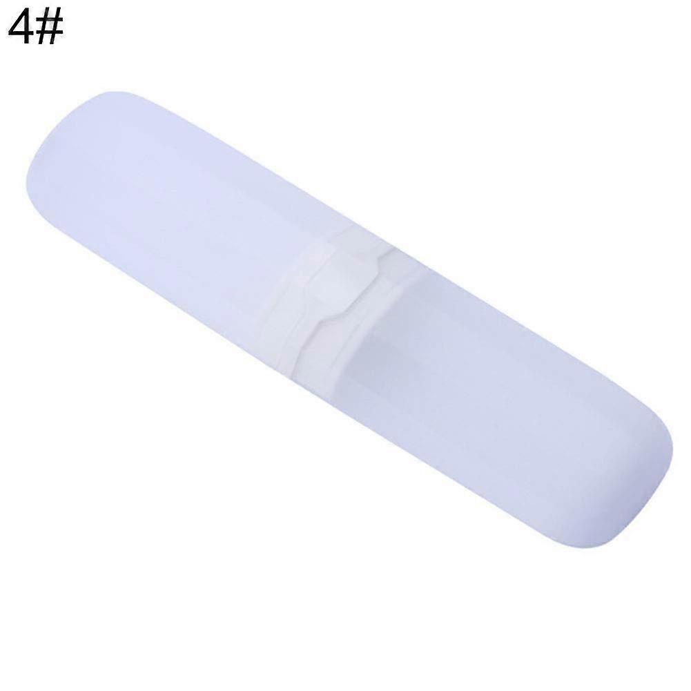 Travel Toothbrush Case Dustproof Transparent Plastic Holder for Toothpaste Compact Outdoor Use