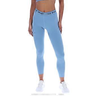 Leggings sportivi da donna blu in poliestere Ted Baker MARIA TBWLA2528