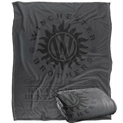 Supernatural Winchester Bros Logo Blanket