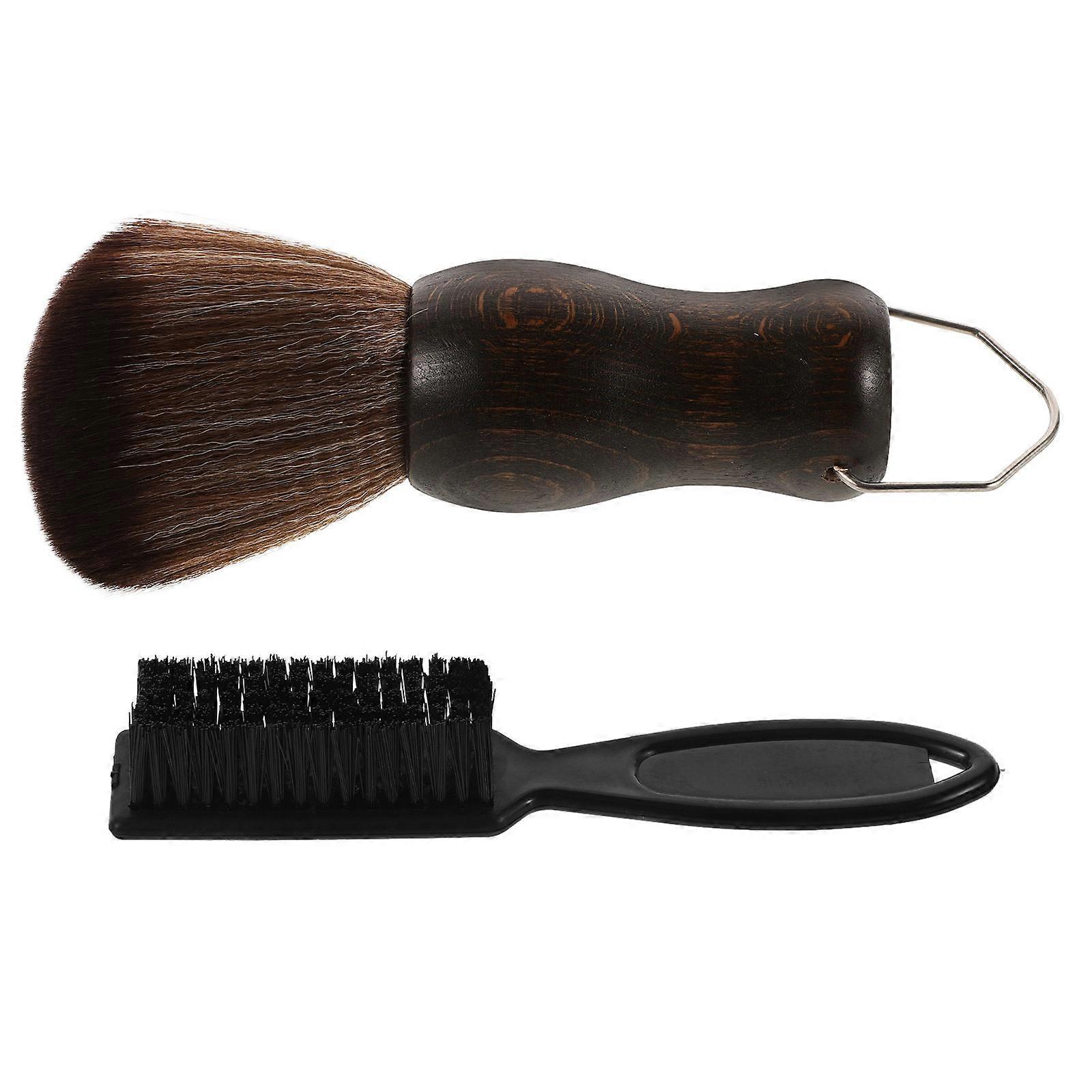 Men Beard Grooming Brush Practical Brush for Beard Cleaning 2Sets
