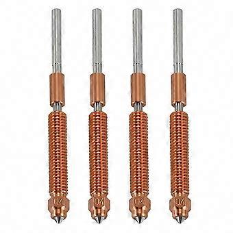 4er-Packung gehärtete Stahldüsen für K2 Plus, 0,4-mm-Extruder-Ersatzdüsen, kompatibel mit dem K2 Plus Hotend