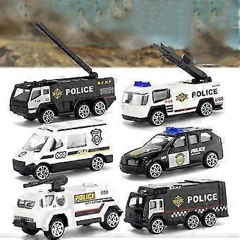 6 Pcs Cars Toy Die-cast Metal Playset Vehicle Alloy Car Models Toy For Kids Toddlers Boys NIUNIU