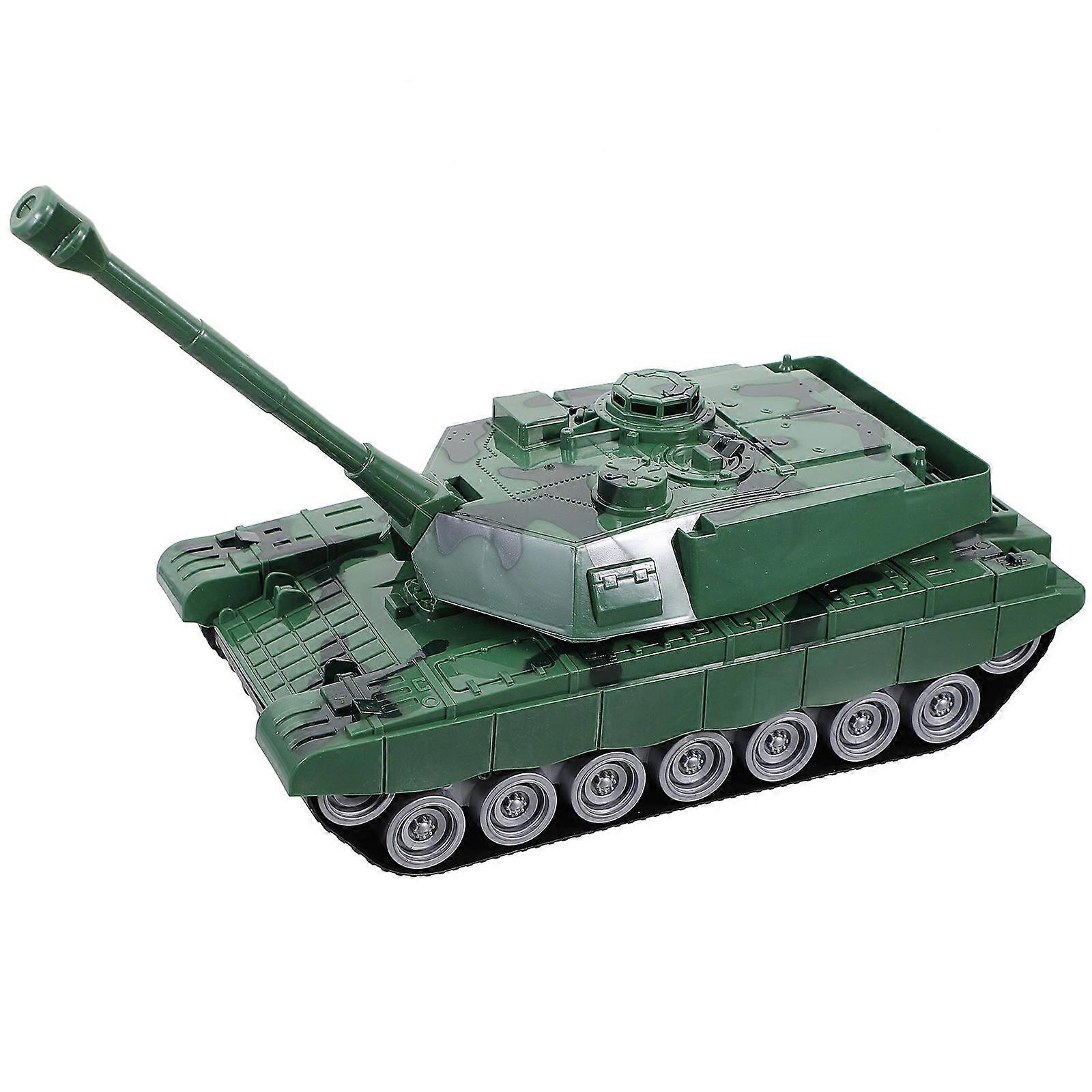 Tank Model Toy for Playing Featuring Rotatable Turret and Plastic Material