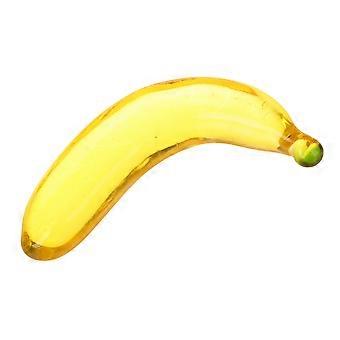 Glass Banana Statue Glass Banana Ornament Fruit Figurine Artificial Banana Statue Glass Banana Figurine Fruit Banana Decoration