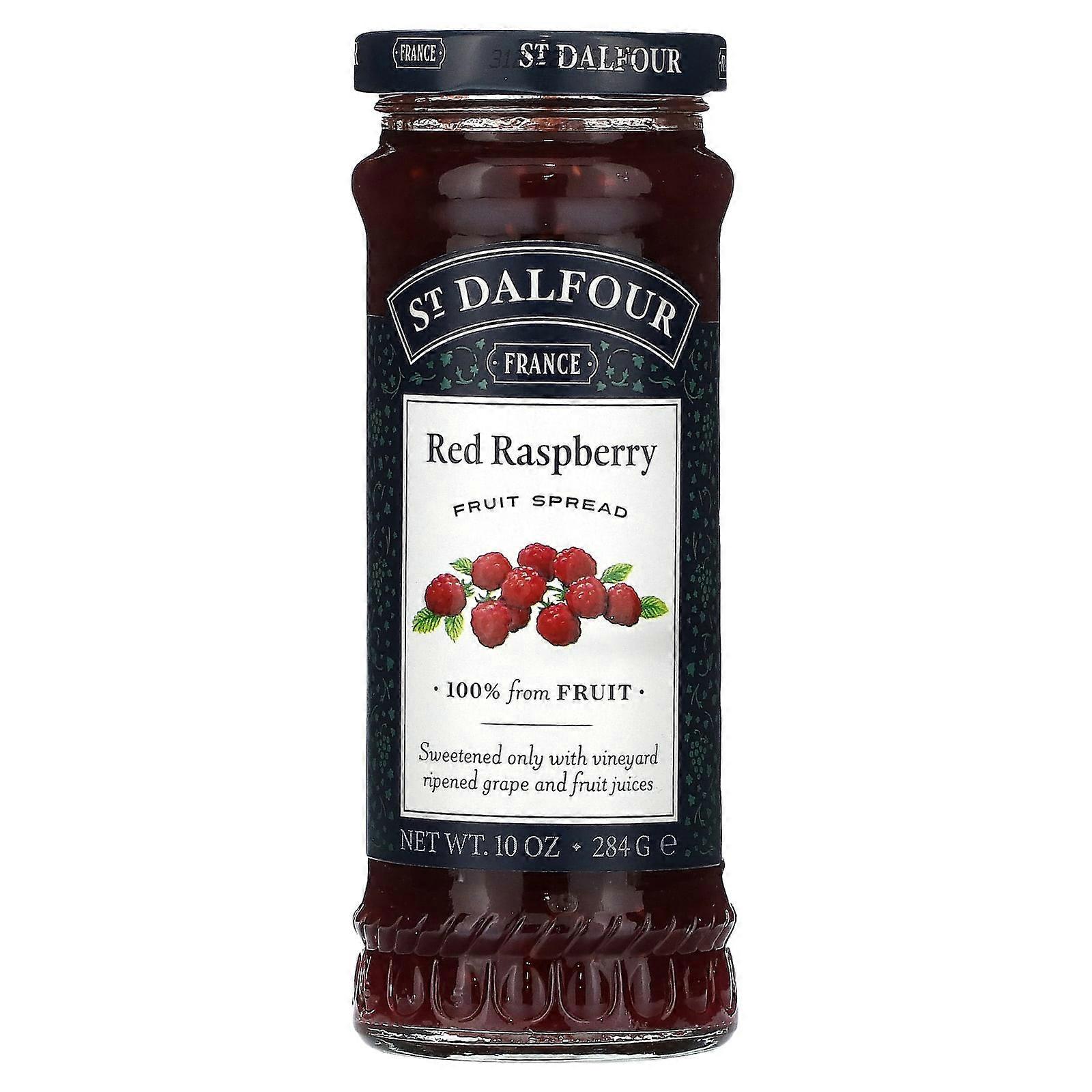 St. Dalfour, Red Raspberry Fruit Spread, 10 oz (284 g), 4-Pack