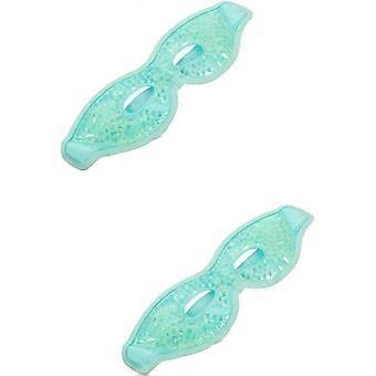 2pcs Ice Sheet For Sleeping Ice Pack Blinder Sleeping Eye With Plush Backing Reusable Eye Gel Cold Compress For Eyes