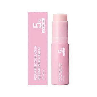 PDRN Pink Collagen Volume Multi Balm Stick, alles-in-één hydraterende balsem, make-up primer, huidverzorging voor gezicht, lippen en hals, 10 g