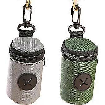2PCS Quick-Access Dog Poo Bag Holder Dispenser, Hands-Free Dog Waste Carrier wit