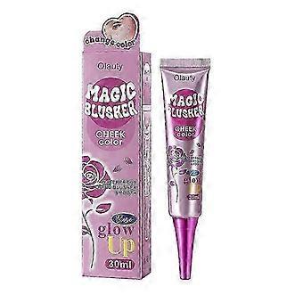 Magic Color Changing Cream Blush, Temperature Change Pink Blush For Cheeks & Lip, Creamy And Lightweight Natural Face Blusher Makeup Generally suitabl