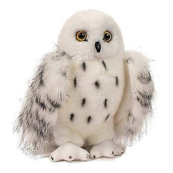 20CM Wizard Snowy Owl Plush Toy - Soft, Realistic Stuffed Animal with Yellow Eyes for Kids & Collectors
