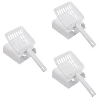 Pet Litter Scoop Kit for Cat Litter Box Cleaning with Holder 3Sets