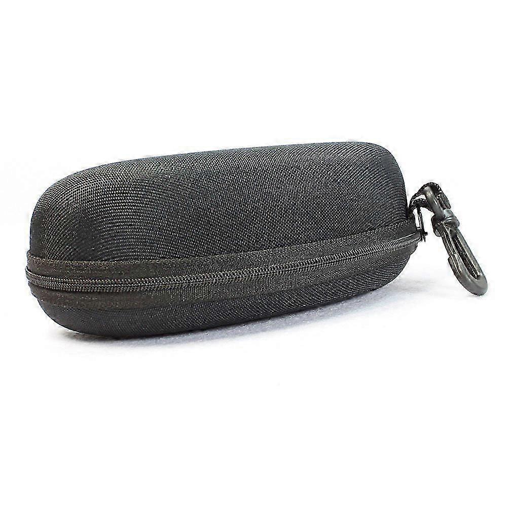 Étui à lunettes portable noir avec fermeture éclair
