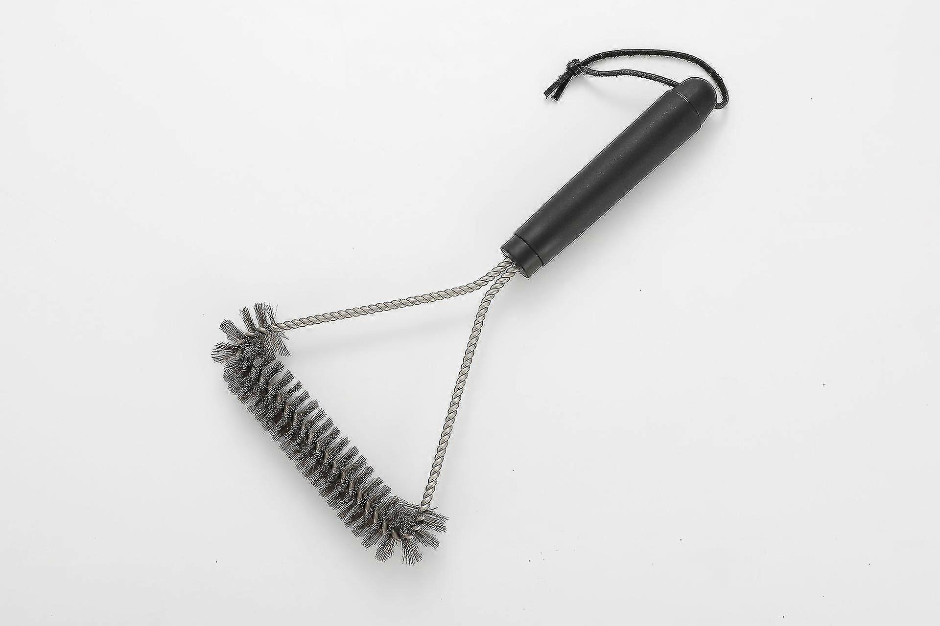 rustfritt stål tresidig grill grill mesh børste