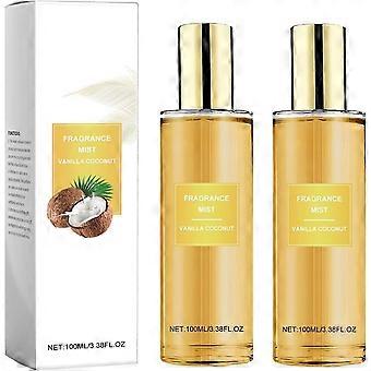 Body Spray for Women with Coconut Vanilla Fragrance, Long Lasting Hydrating Mist Set