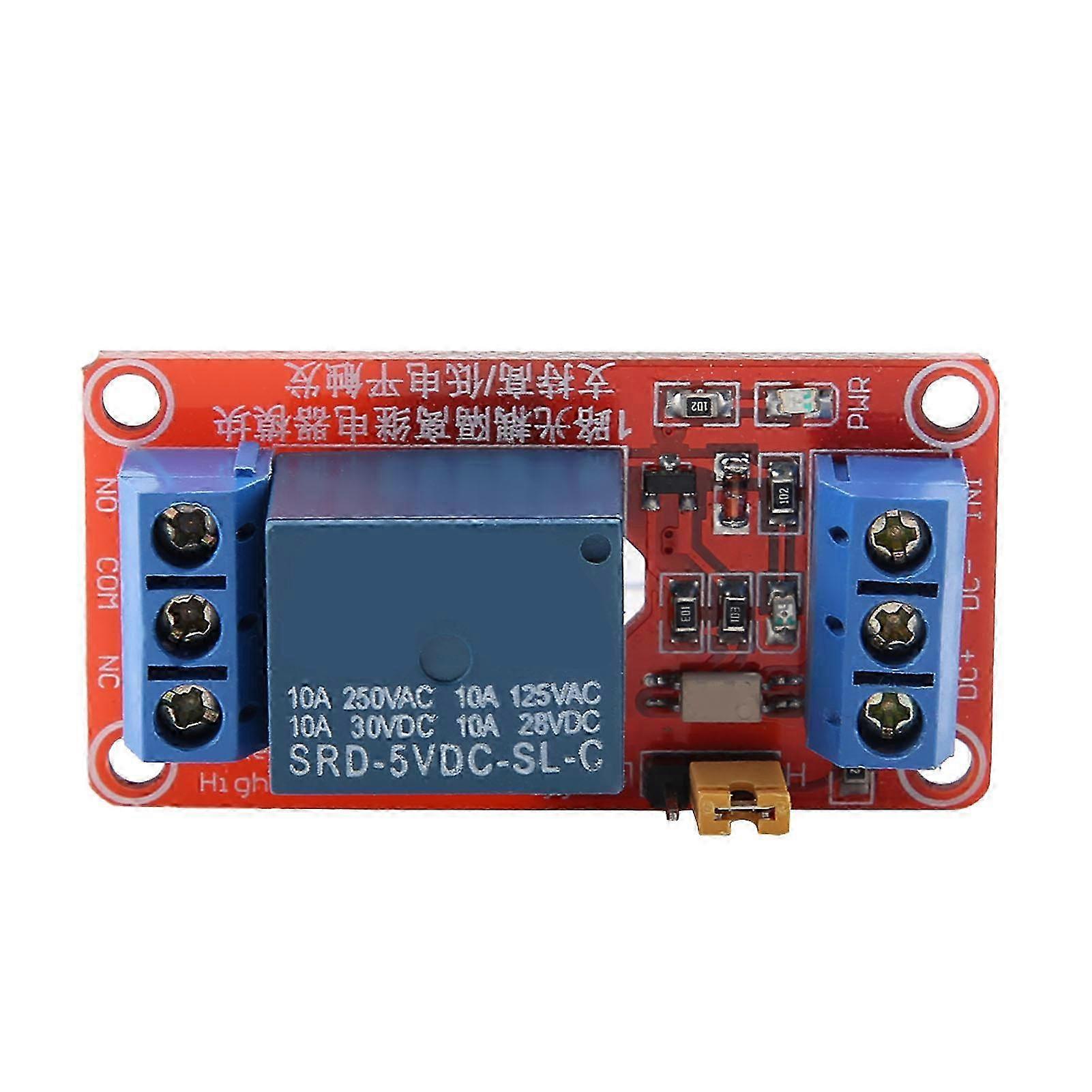 1 Channel Optocoupler Relay Module, 5V High and Low Trigger-cr