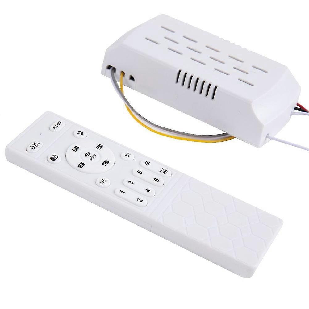 Remote Ceiling Fan Controller 6 Speed with Stepless Dimming for Home Work Hotel, 220V Input 24V DC Output