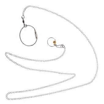 Parrot Neck Collar with Bell for Bird Outdoor Flying Training 2Pcs Stainless Steel