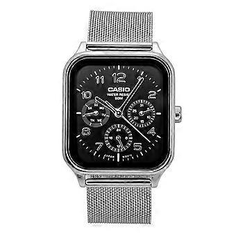 Casio Standard Analog Edelstahl Schwarzes Zifferblatt Quarz MTP-M306M-1AV Herrenuhr