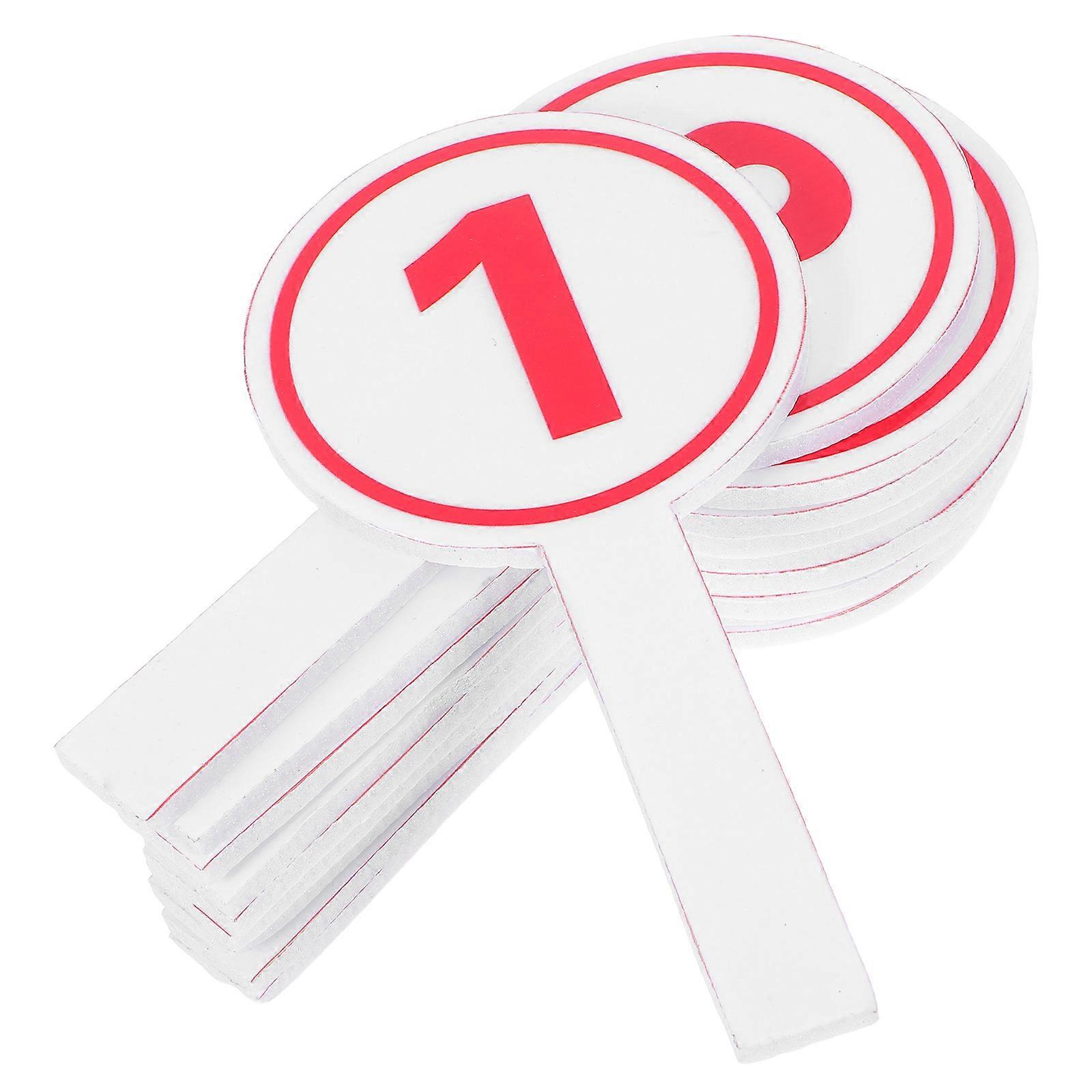 Team White Scoring Board for Number Voting 10Pcs