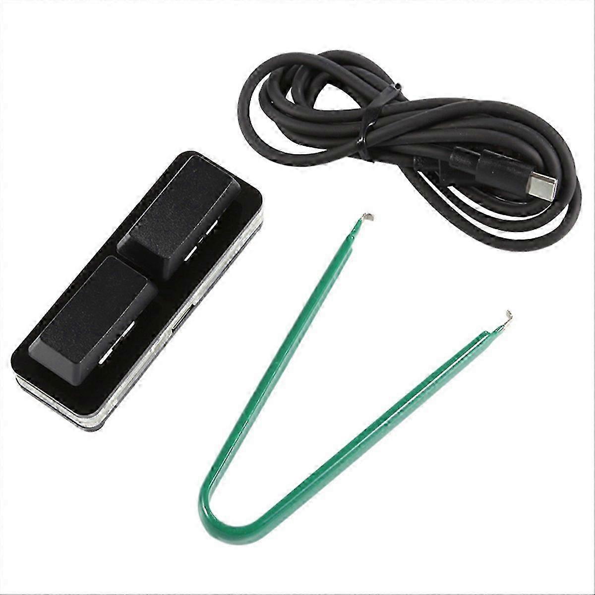 2 Key Custom Shortcut Keyboard,Black
