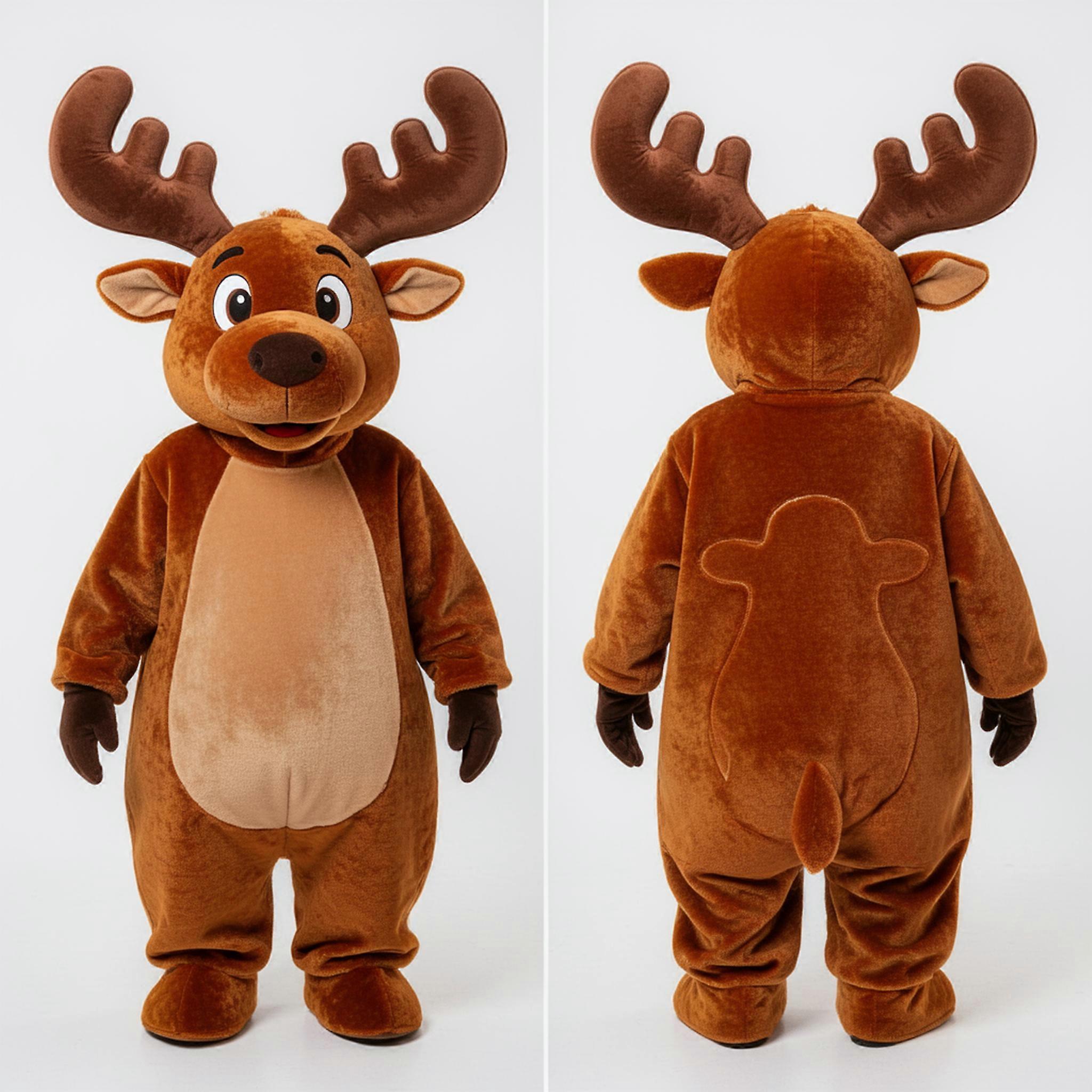 MASTICOT Rust Velvety Elk Mascot