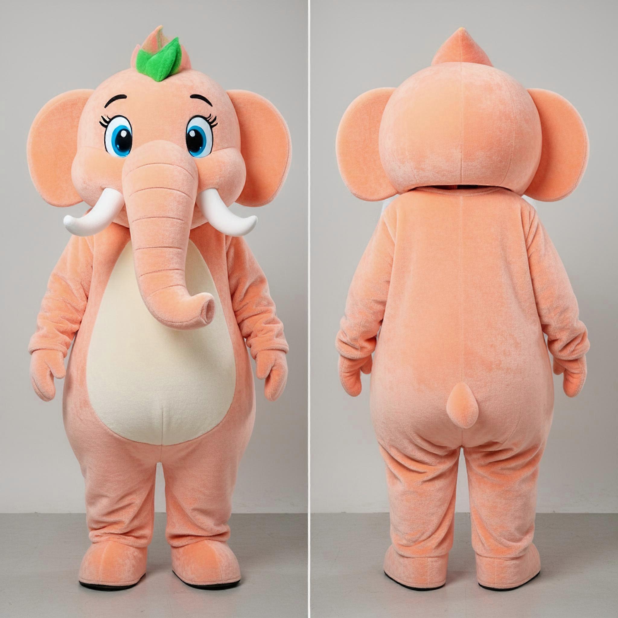 MASTICOT Peach Velvety Mammoth Mascot