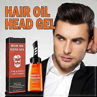 Men Hair Wax Gel With Comb 2-in-1 Men Hair Styling Gel With CombStyling Combs Men's Grooming Hair Gel Moisturizing Long Lasting Fast Build Hair Salon_