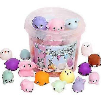 24 stuks squishy speelgoed schattige dieren antistressbal mochi speelgoed stressverlichtend speelgoed