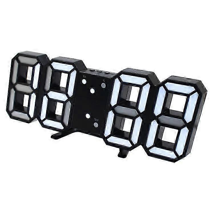3D Green LED Clock Dual Mount Design